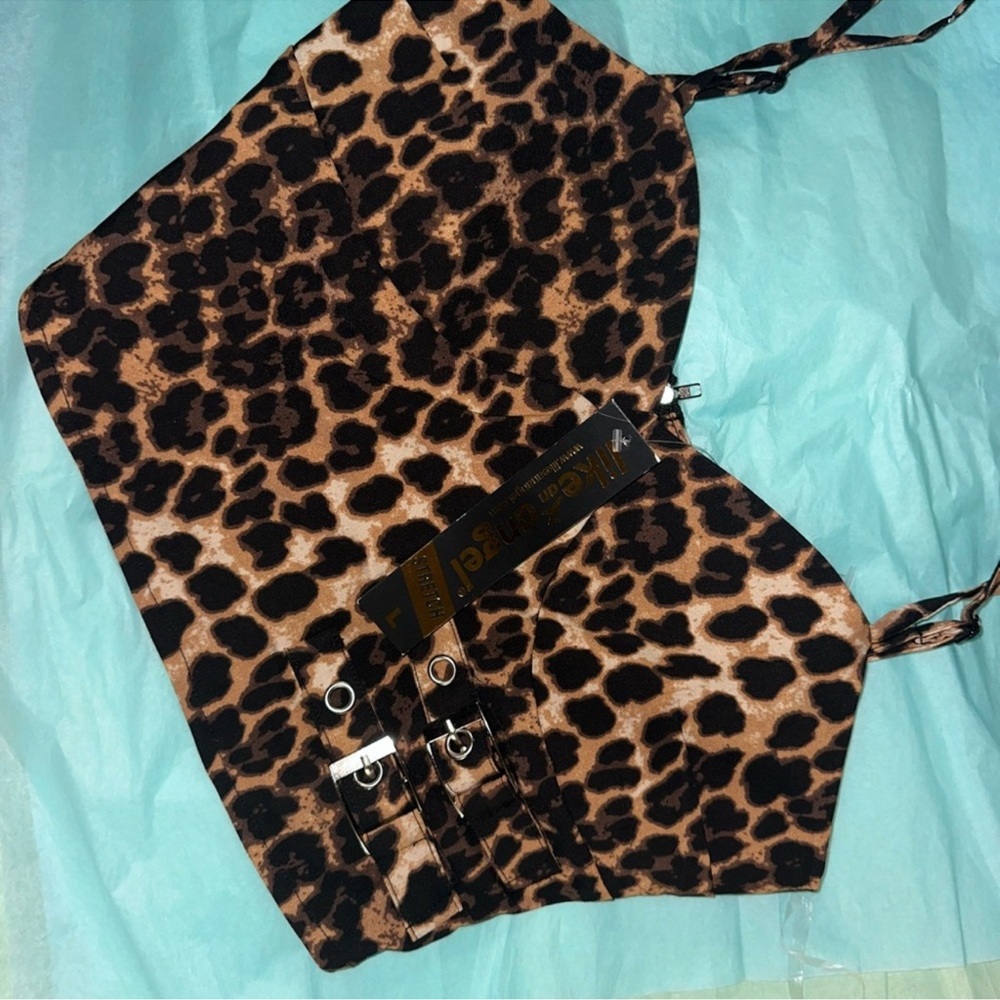 Leopard Print Crop Top